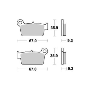 Moto-Master Bremsbeläge Nitro 094521