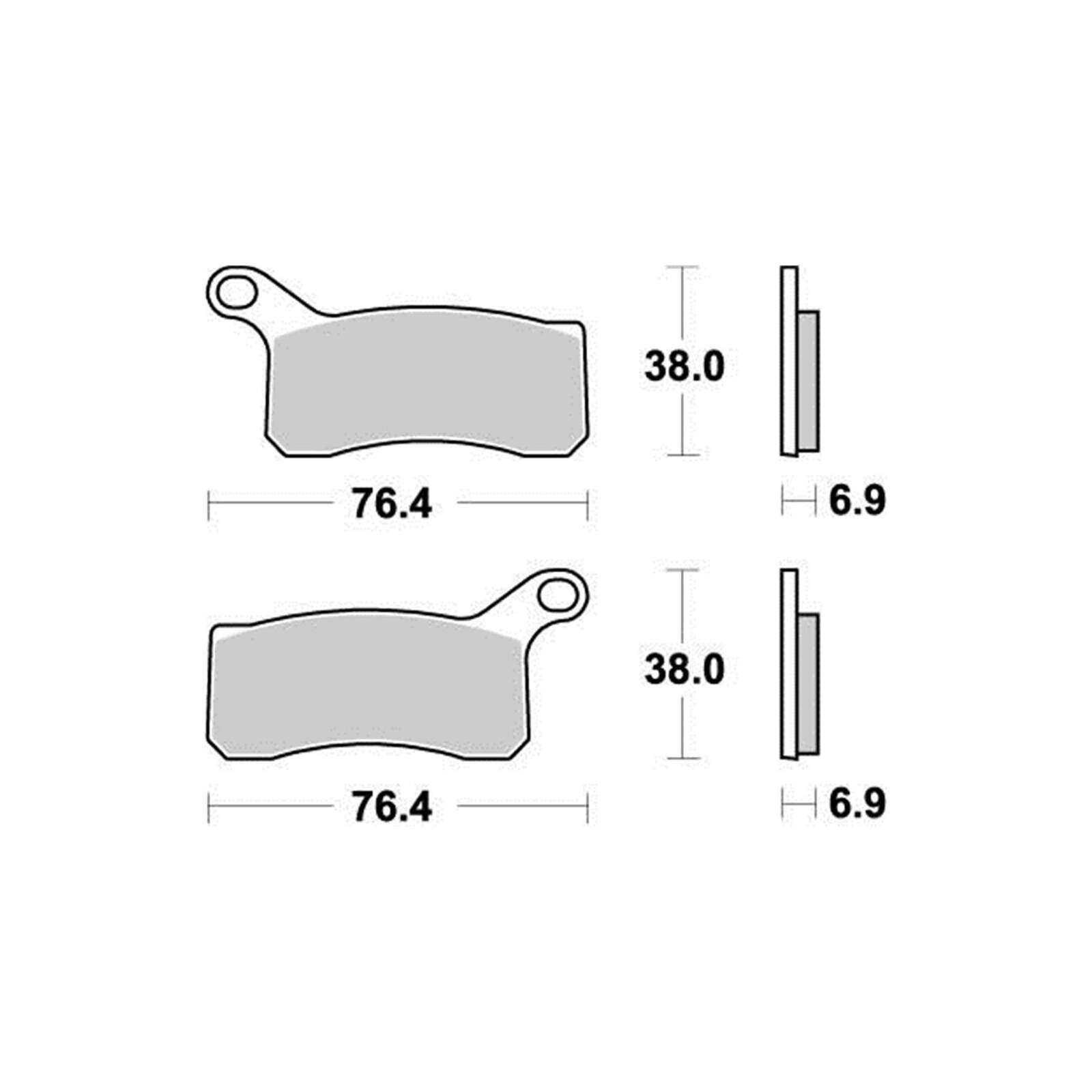 Moto-Master Bremsbeläge Nitro 096521