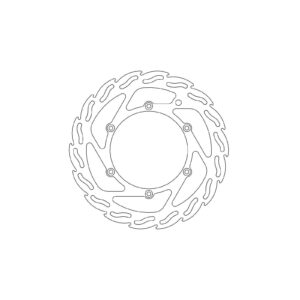 Moto-Master Bremsscheibe Fix Flame Lef 110623