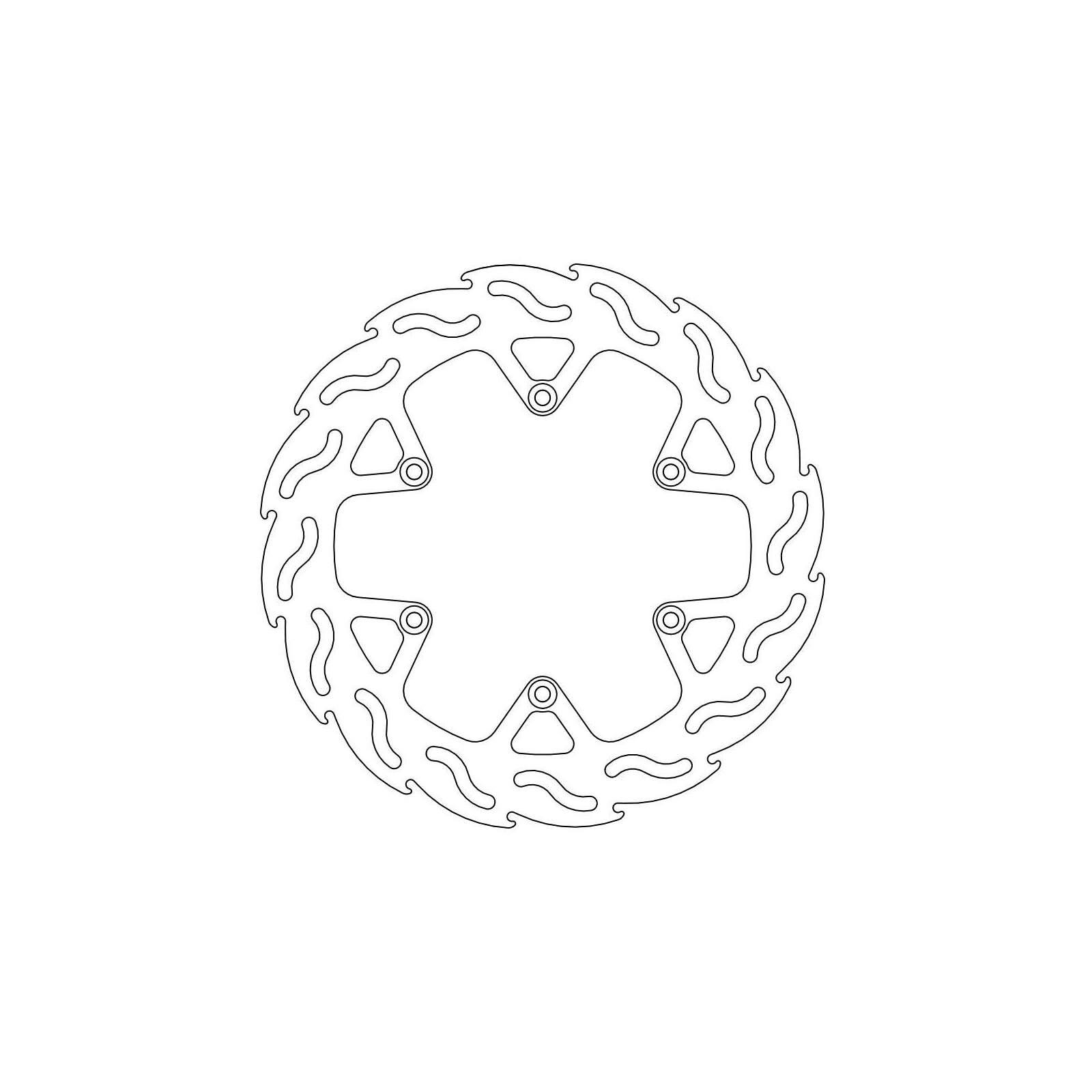 Moto-Master Bremsscheibe Fix Flame 4. 110640