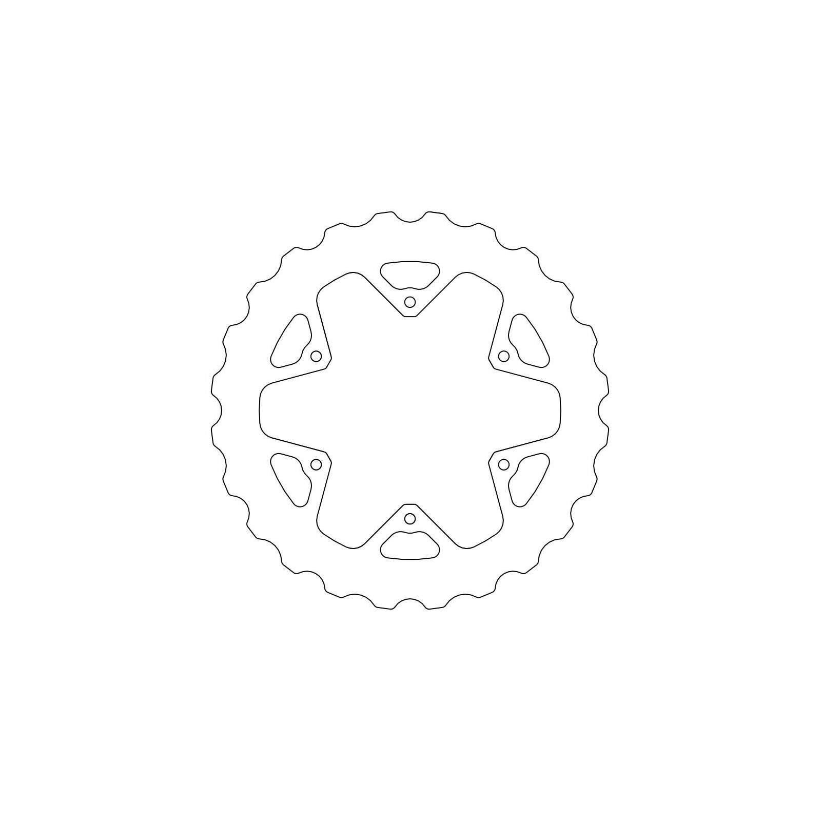 Moto-Master Bremsscheibe Fix Wave Mud 110641