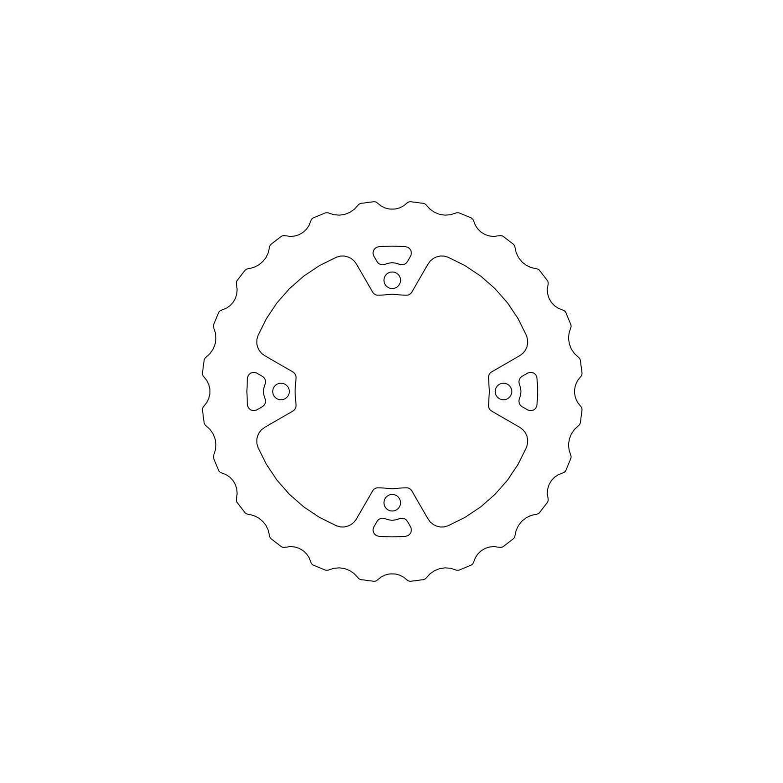 Moto-Master Bremsscheibe Fix Wave Mud 110642