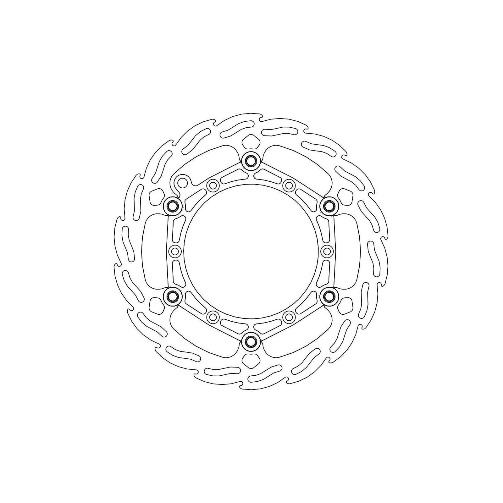 Moto-Master Bremsscheibe Float Flame L 111075