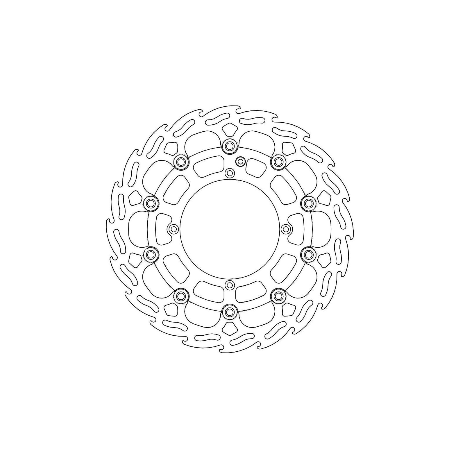 Moto-Master Bremsscheibe Float Flame L 112143