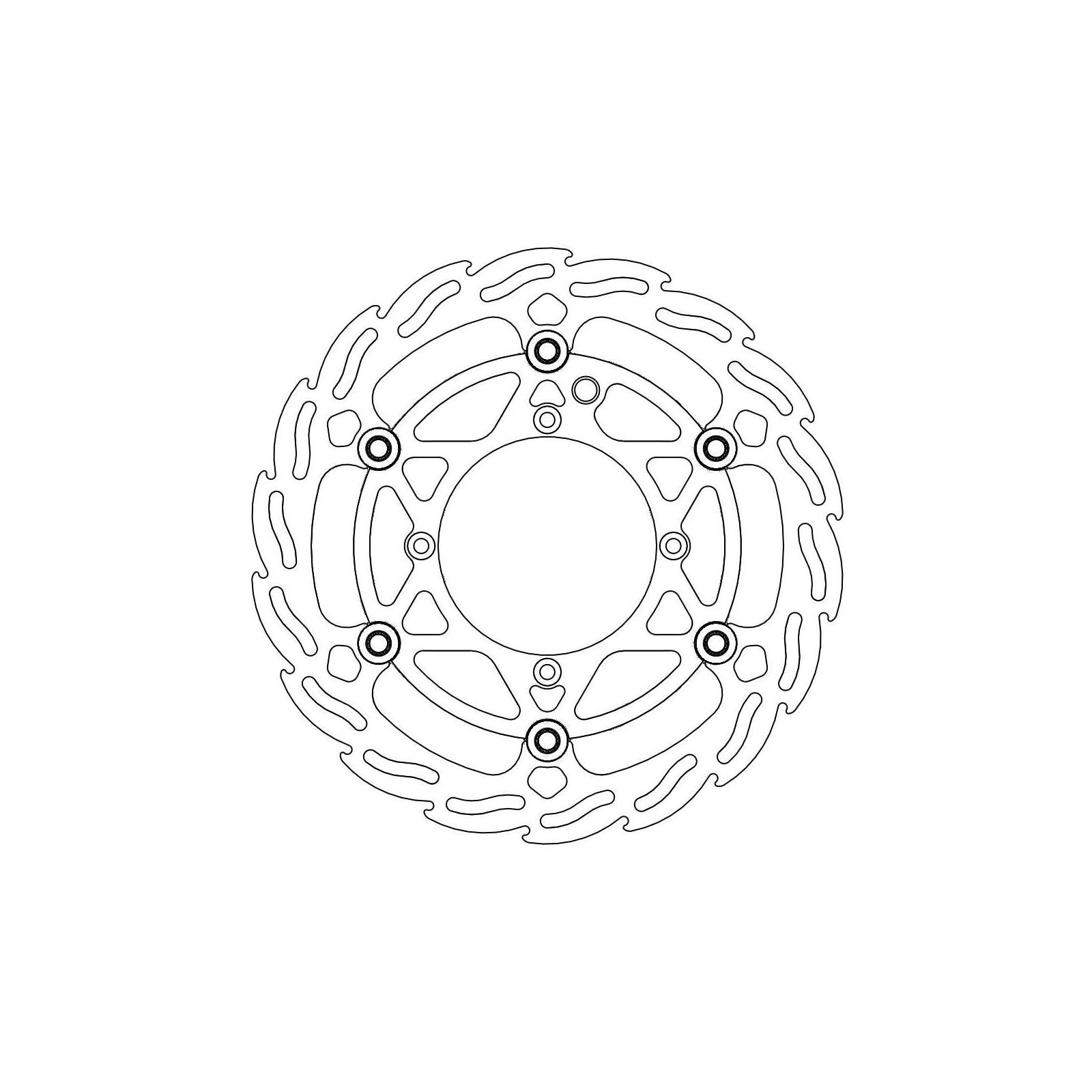 Moto-Master Bremsscheibe Float Flame L 112160