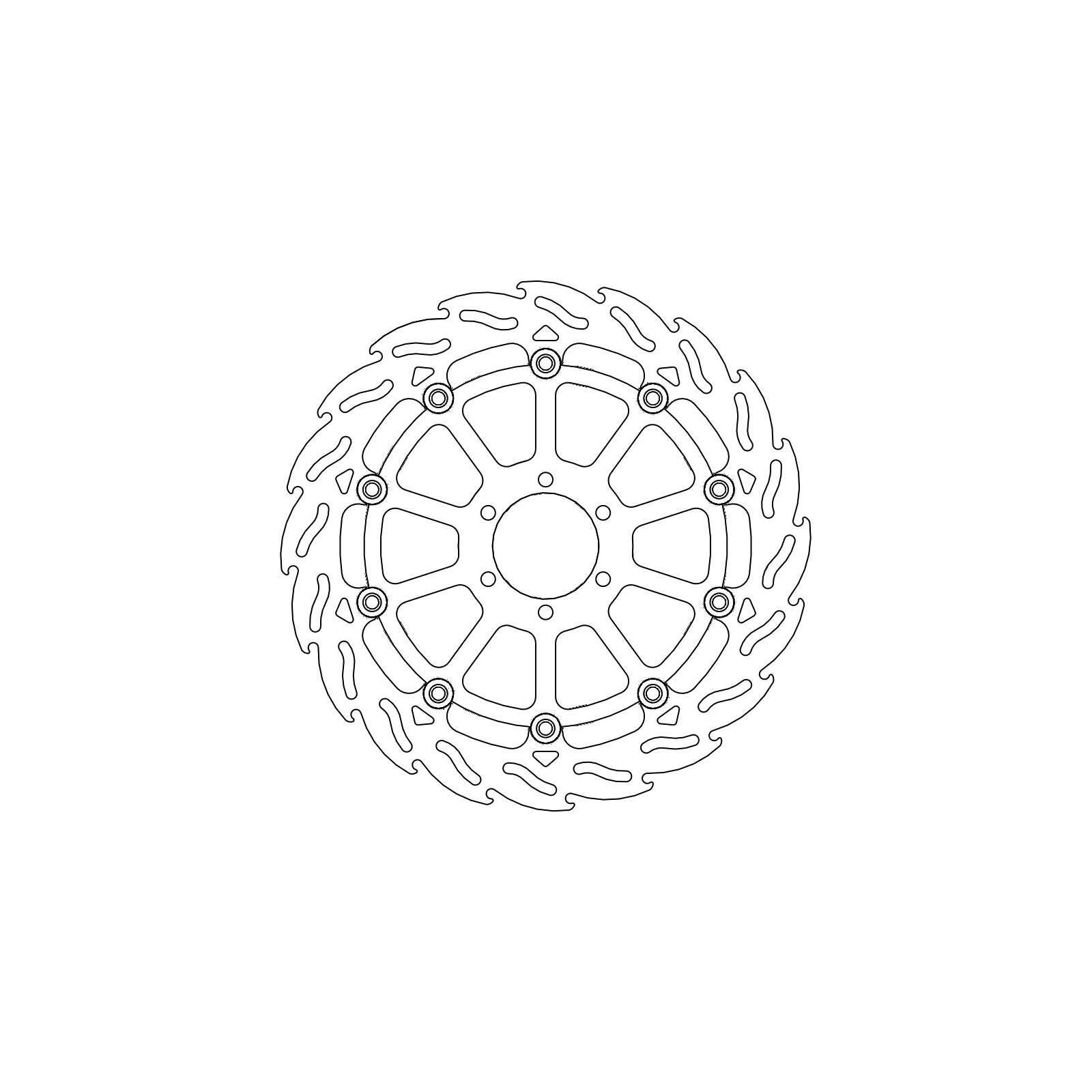 Moto-Master Bremmscheibe Flame Vorne Float Ri 112195