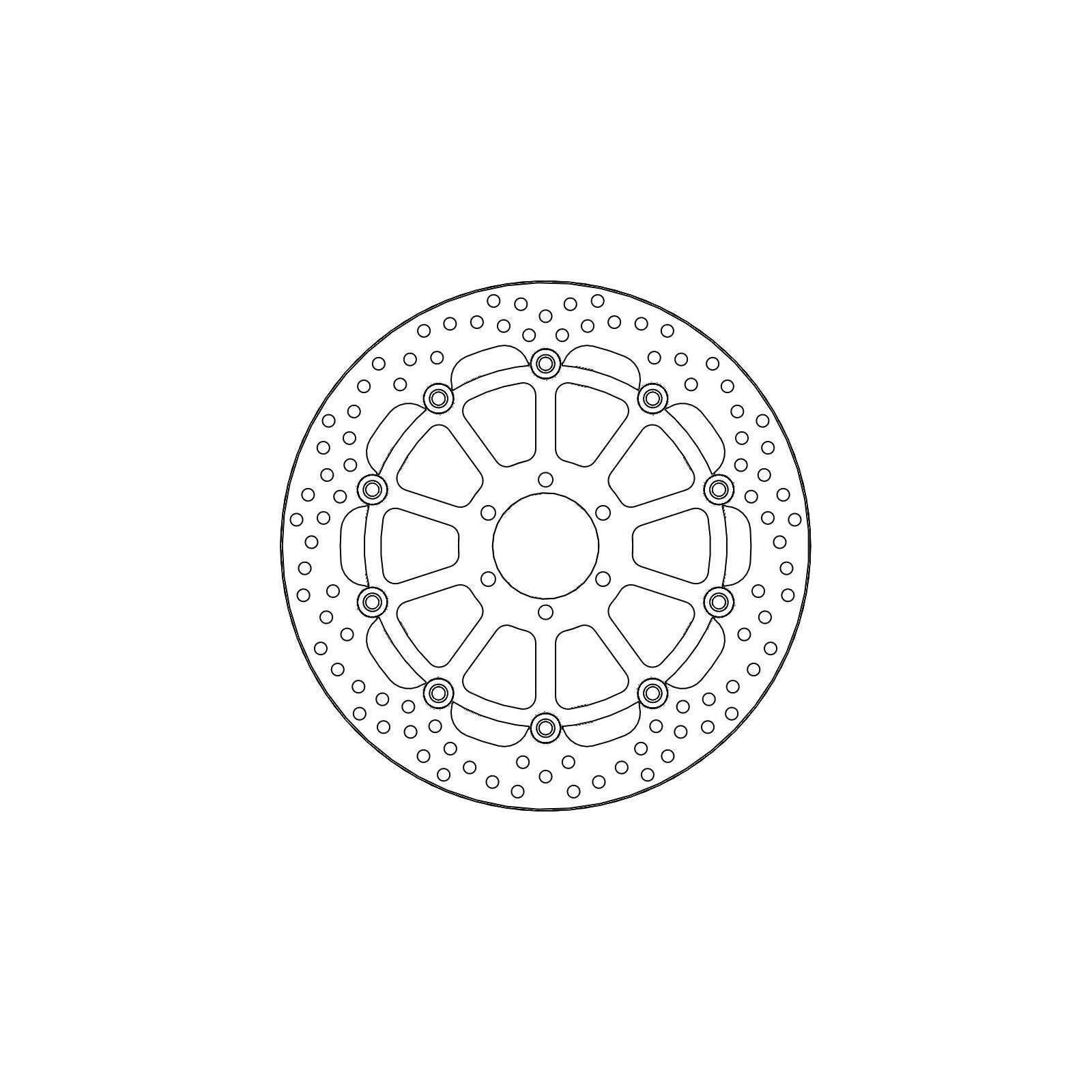 Moto-Master Bremsscheibe Float Round L/R 112199