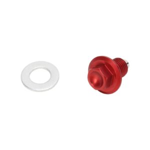 Moose Racing Drain Plug Magnetic Red DP107-1