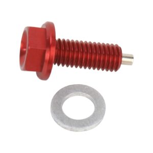 Moose Racing Drain Plug Magnetic Red DP129