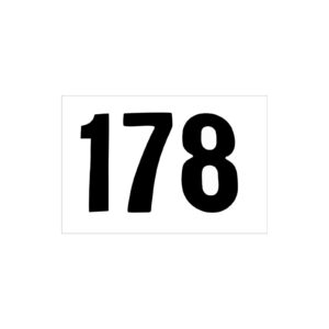 TTW-Offroad Aufkleber Startnummern 15Cm Schwarz