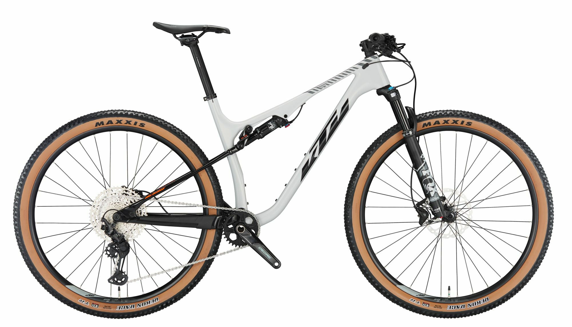 KTM Scarp Elite metallic white (black+orange) 2024 29"; Diamant