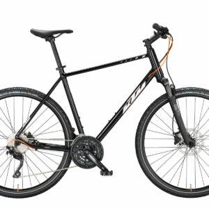 KTM X-LIFE ACTION flaming black (silver+orange matt) 2023 28"; Diamant