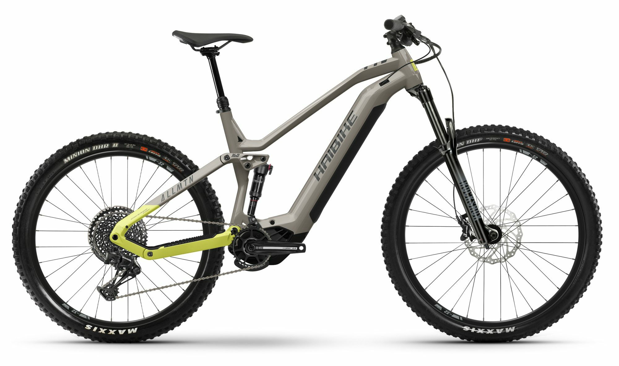 Haibike AllMtn 2 gloss grey lemon black 2024 29";/27,5"; 720 Wh Diamant