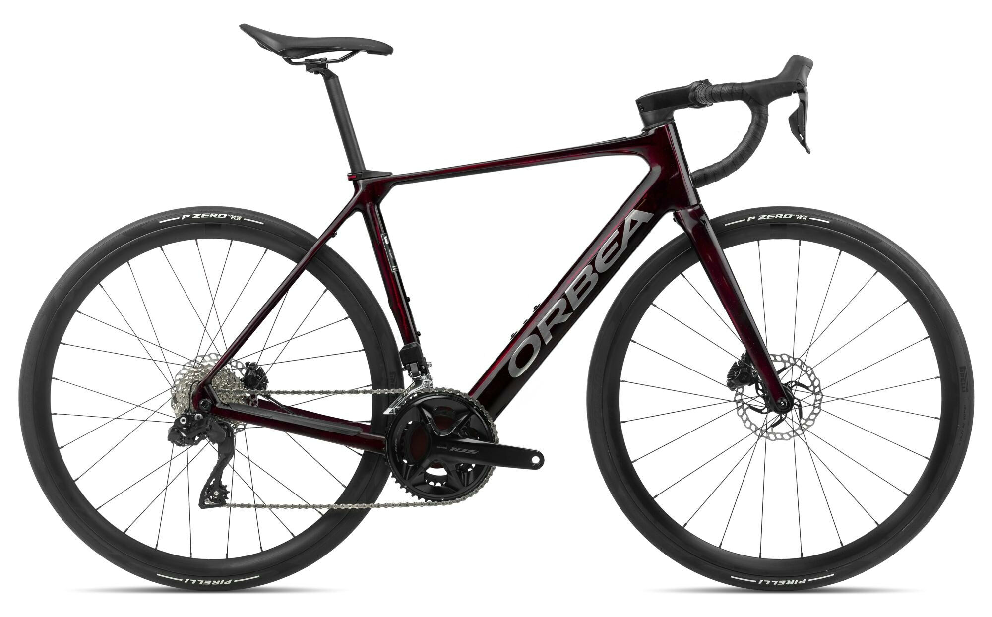Orbea Gain M30i Wine Red Carbon View-Titanium (Gloss) 2024 28"; 353 Wh Diamant