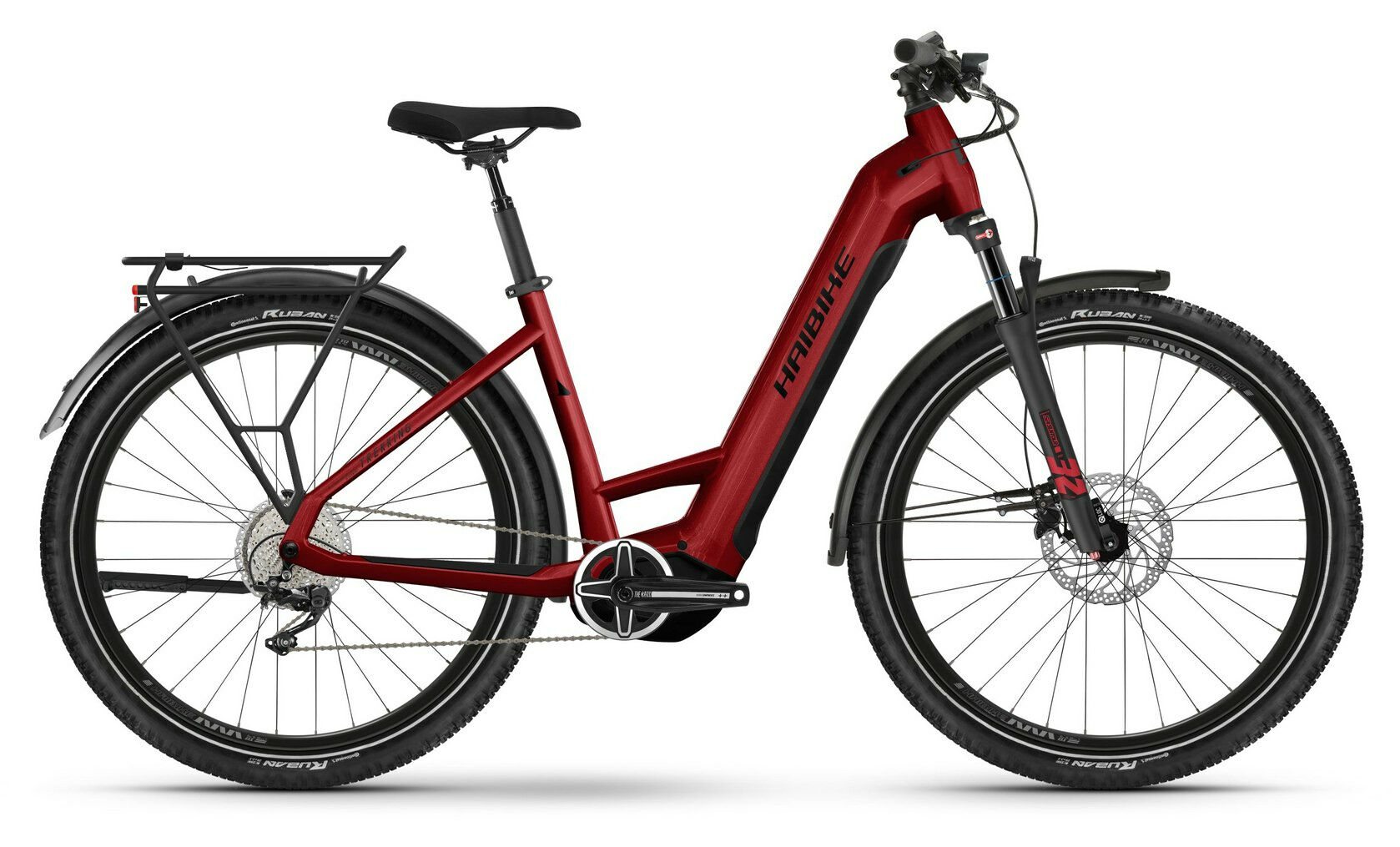 Haibike Trekking 5 dynamite red/black-gloss 2023 27,5"; 720 Wh Wave
