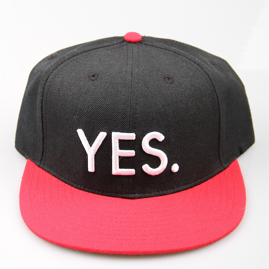 Yes Snowboards Basic Snapback Black/Red
