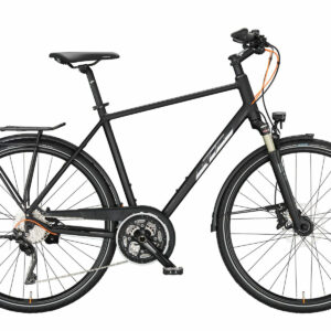 KTM LIFE 1964 black matt (chrome+chrome orange glossy) 2023 28"; Diamant