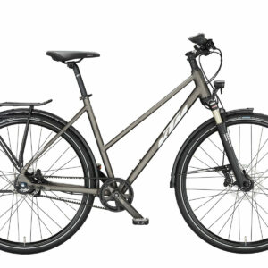 KTM LIFE TOUR machine grey matt (silver+blue) 2023 28"; Trapez