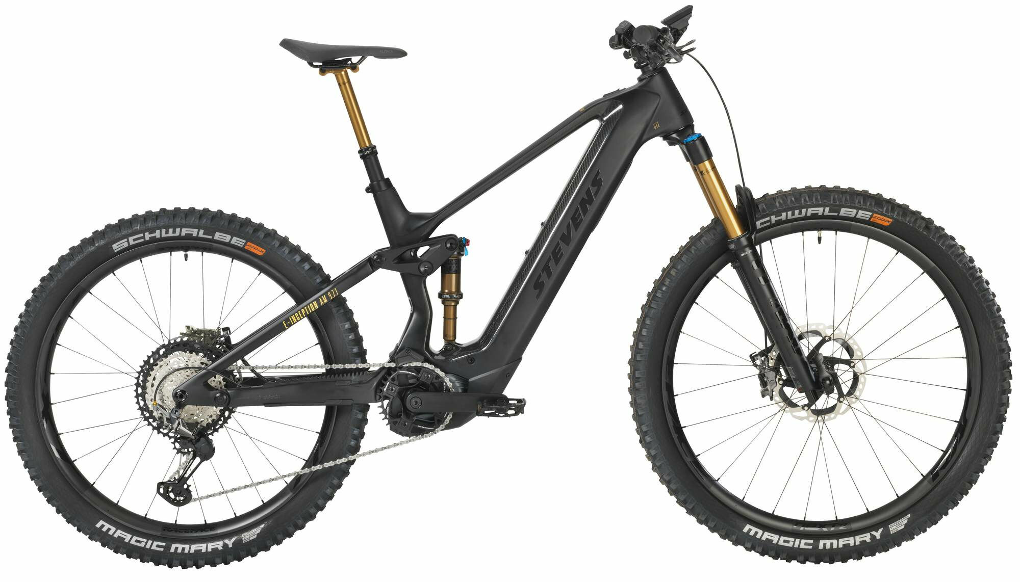 Stevens E-Inception AM 9.7.1 GTF Stealth Black 2023 29";/27,5"; 750 Wh Diamant