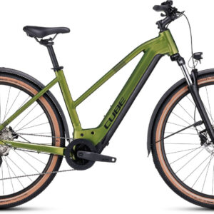 Cube Nuride Hybrid Pro 750 Allroad shinymossÂ´nÂ´black 2024 28"; 750 Wh Trapez