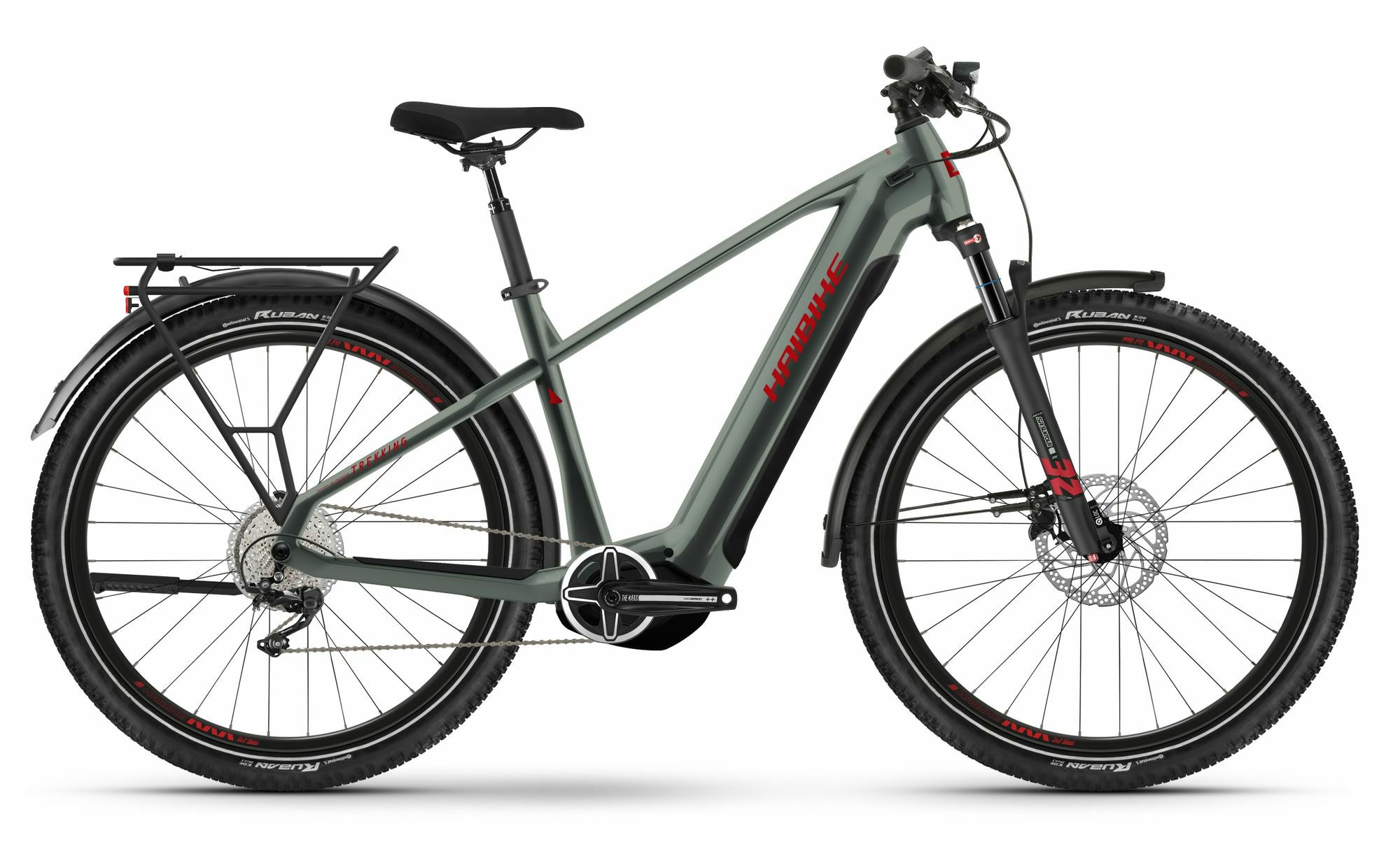 Haibike Trekking 5 olive/red - gloss 2024 27,5"; 720 Wh Diamant