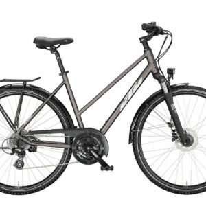 KTM LIFE RIDE elderberry matt (silver+orange) 2023 28"; Trapez
