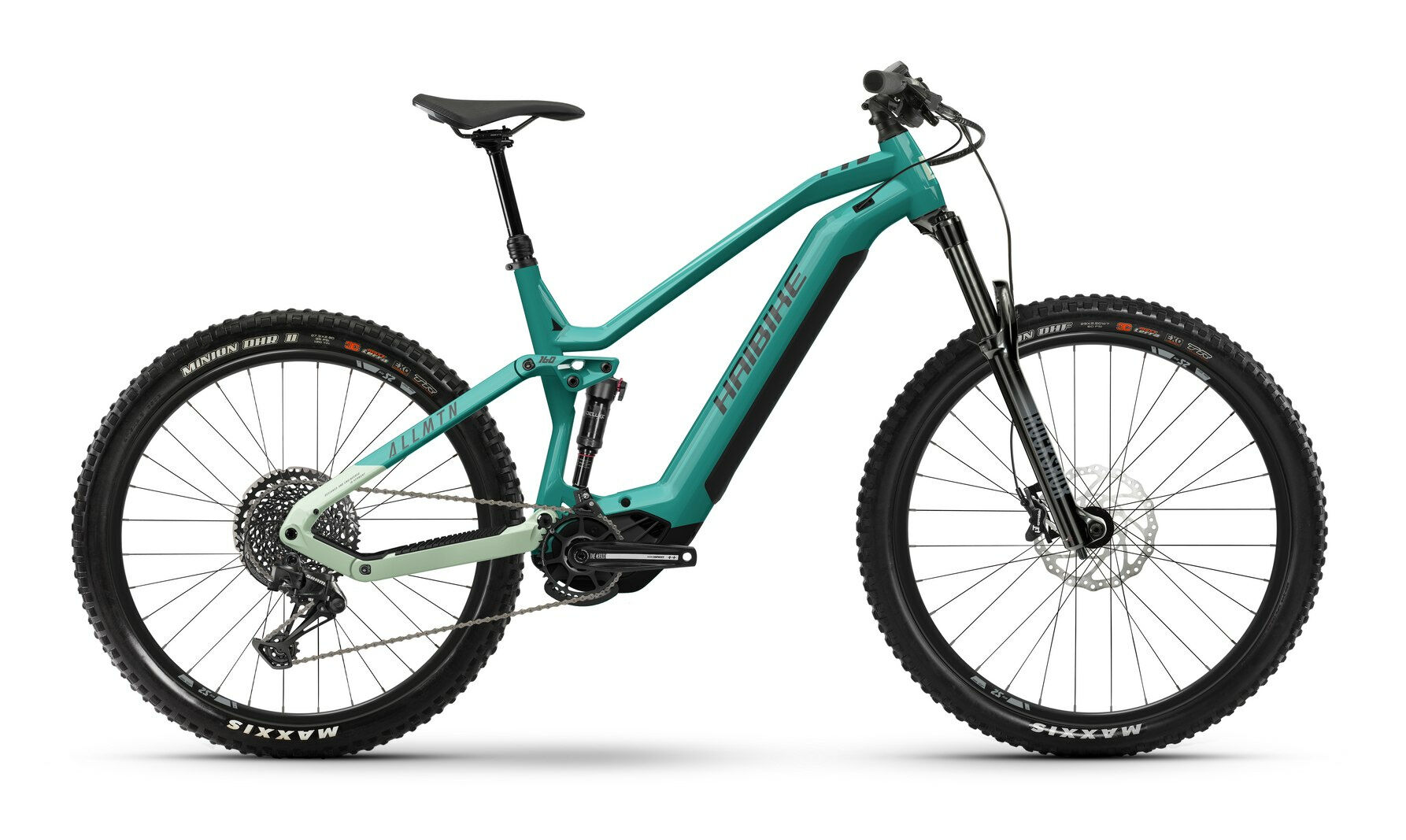 Haibike AllMtn 2 gloss aqua/green black 2022 29";/27,5"; 630 Wh Diamant