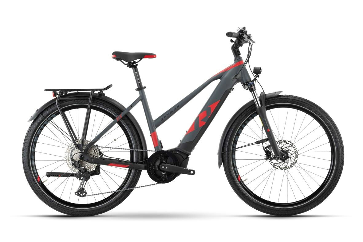 Raymon TourRay E 8.0 Darkgrey/Black/Red Matt 2021 27,5"; 630 Wh Trapez