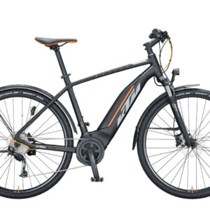 KTM MACINA CROSS P510 Street Black Matt ( Grey Orange ) 2021 28"; 500 Wh Diamant