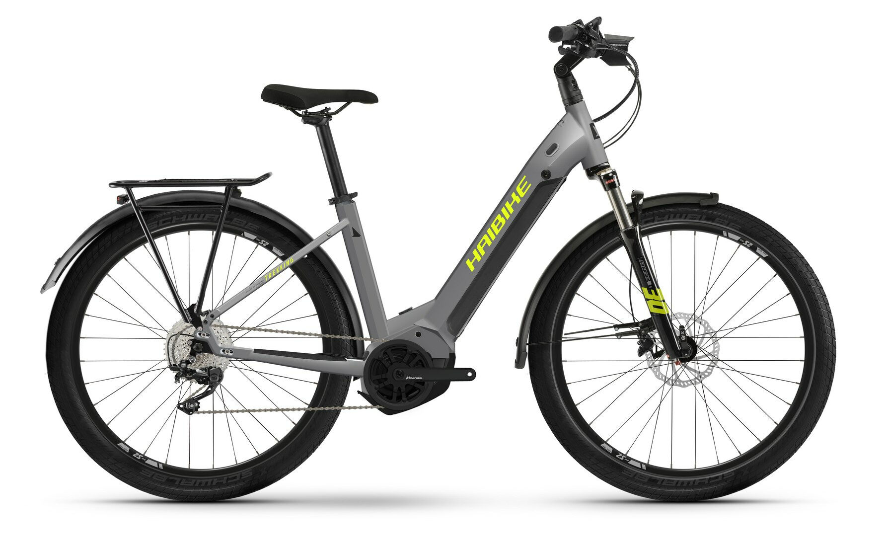 Haibike Trekking 6 gloss grey/neon yellow 2022 27,5"; 630 Wh Wave