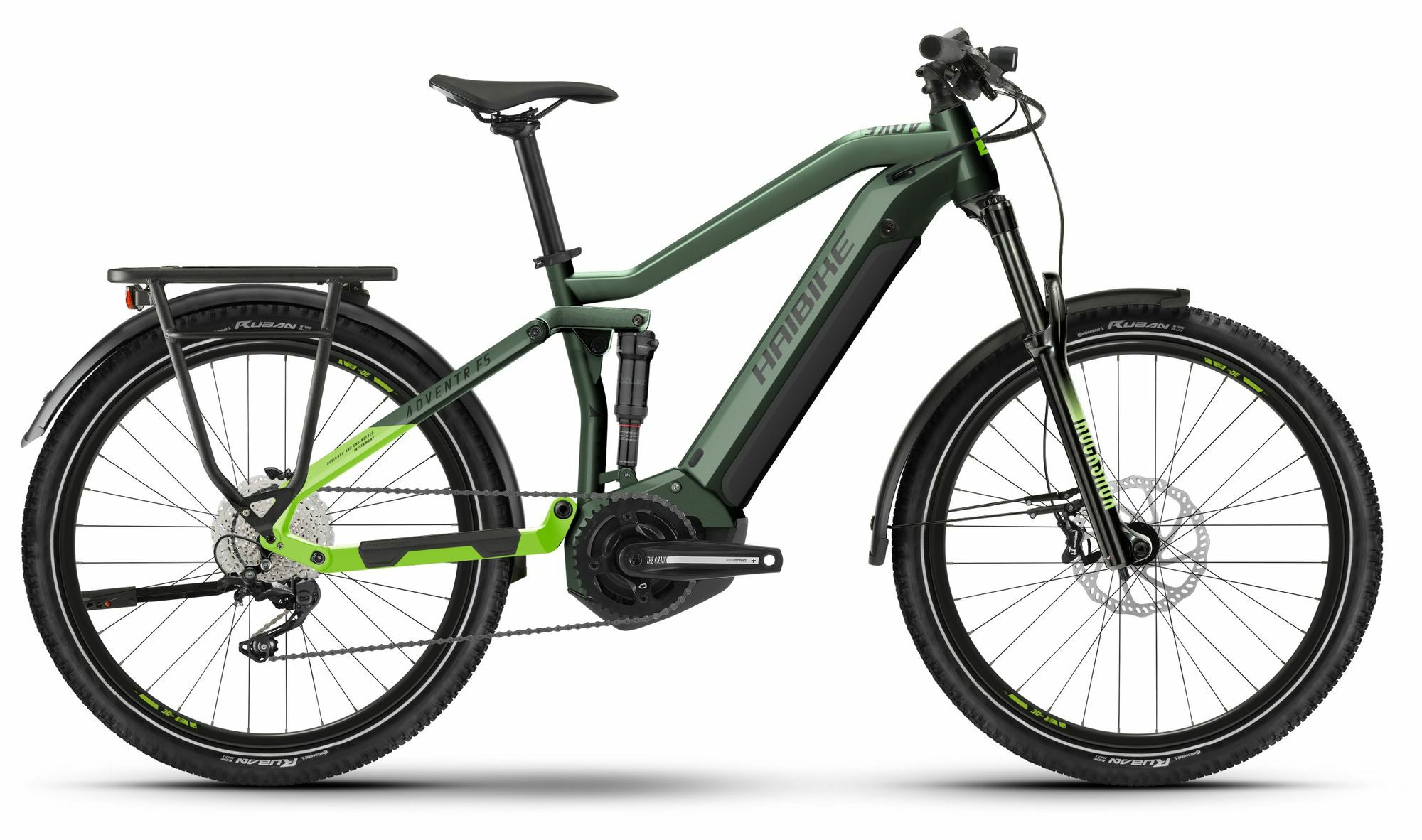 Haibike Adventr FS 8 gloss metal green apple black 2024 27,5"; 630 Wh Diamant