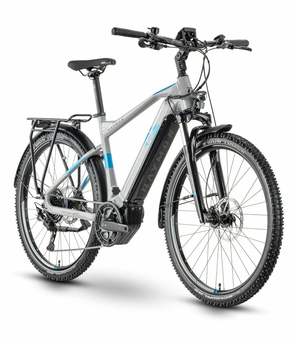 Raymon CrossRay E 6.0 grey/blue/black 2022 27,5"; 630 Wh Diamant