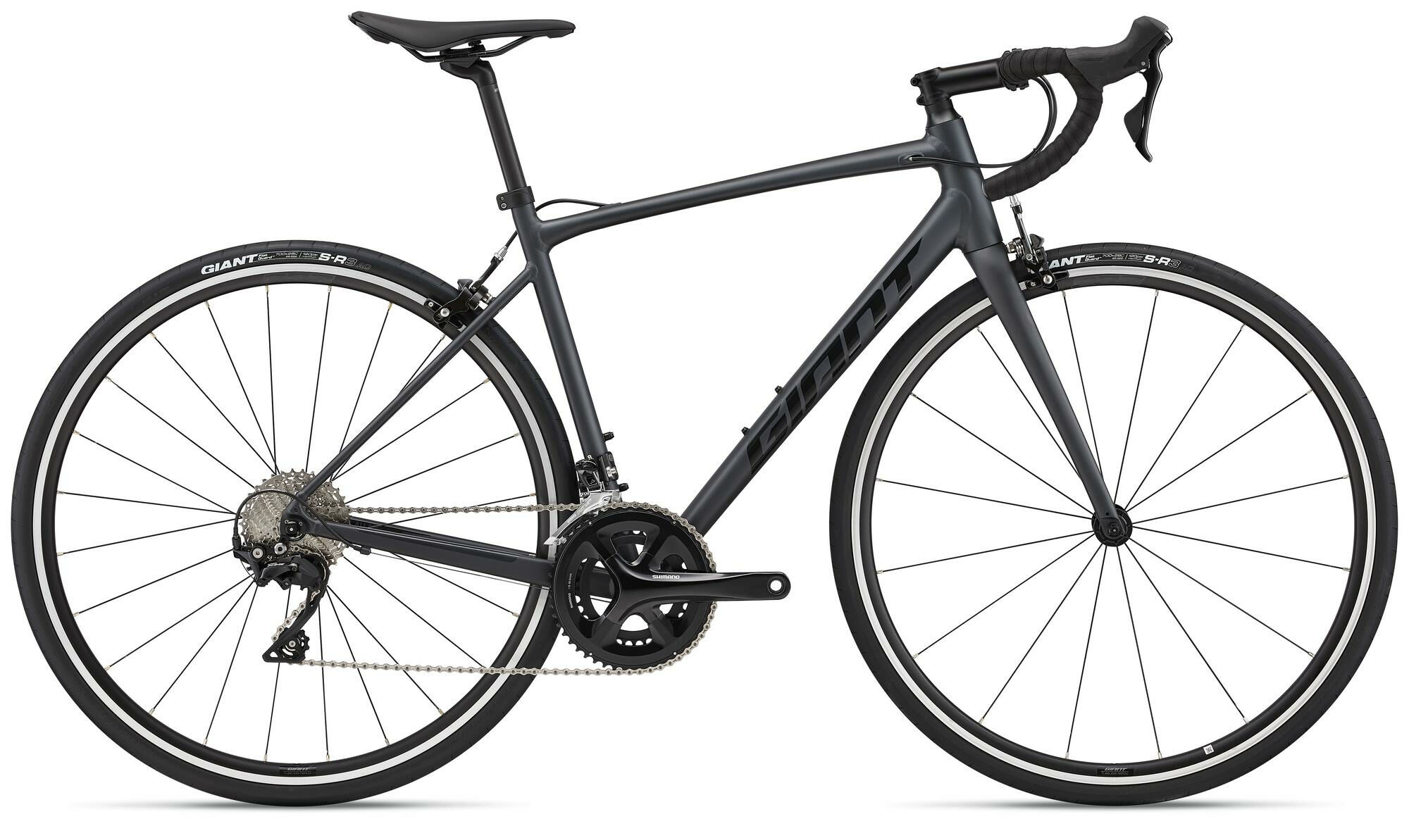Giant Contend 0 matte gunmetal black/gloss black 2022 28"; Diamant