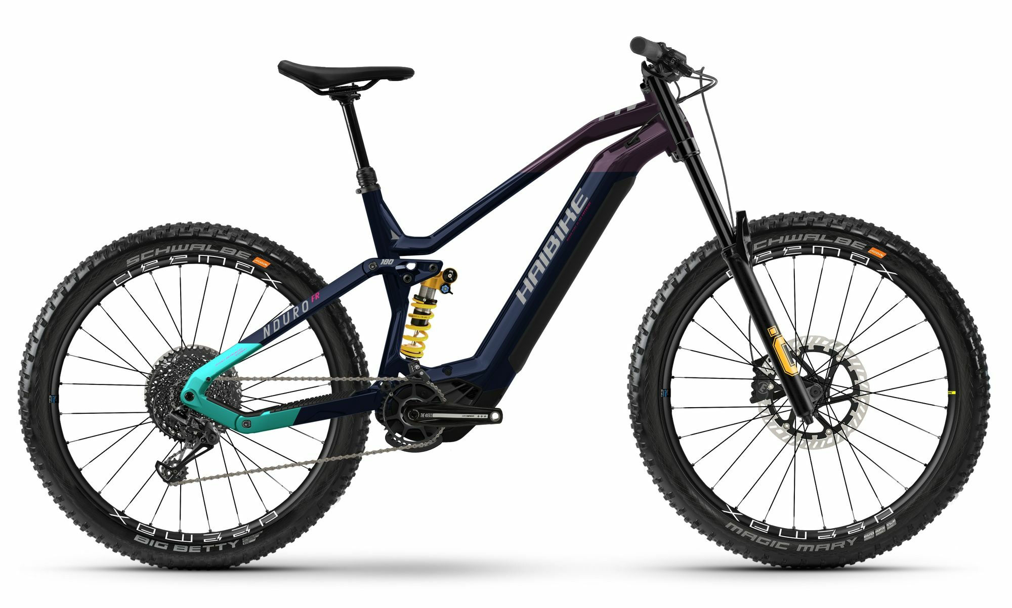 Haibike Nduro 8 Freeride gloss navy pink aqua titan 2024 29";/27,5"; 720 Wh Diaman...