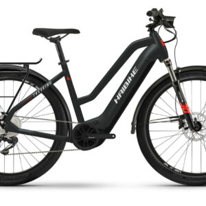 Haibike Trekking 6 matte black/red reflex 2022 27,5"; 630 Wh Trapez