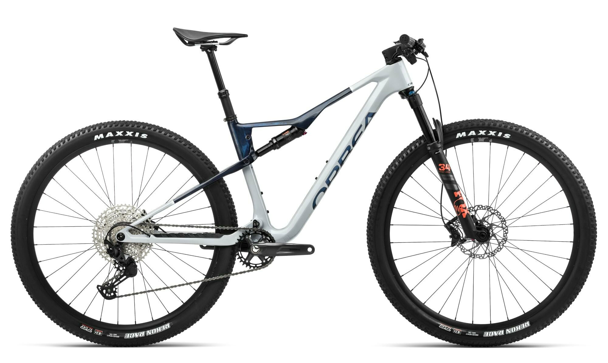Orbea Oiz M30 Halo Silver-Blue Carbon View (Gloss) 2024 29"; Diamant