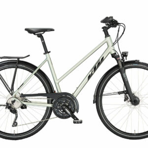 KTM LIFE CONQUEST dew silver (black+orange) 2023 28"; Trapez