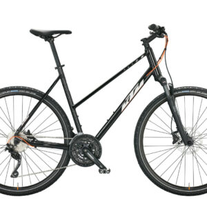 KTM X-LIFE ACTION flaming black (silver matt+orange matt) 2022 28"; Trapez