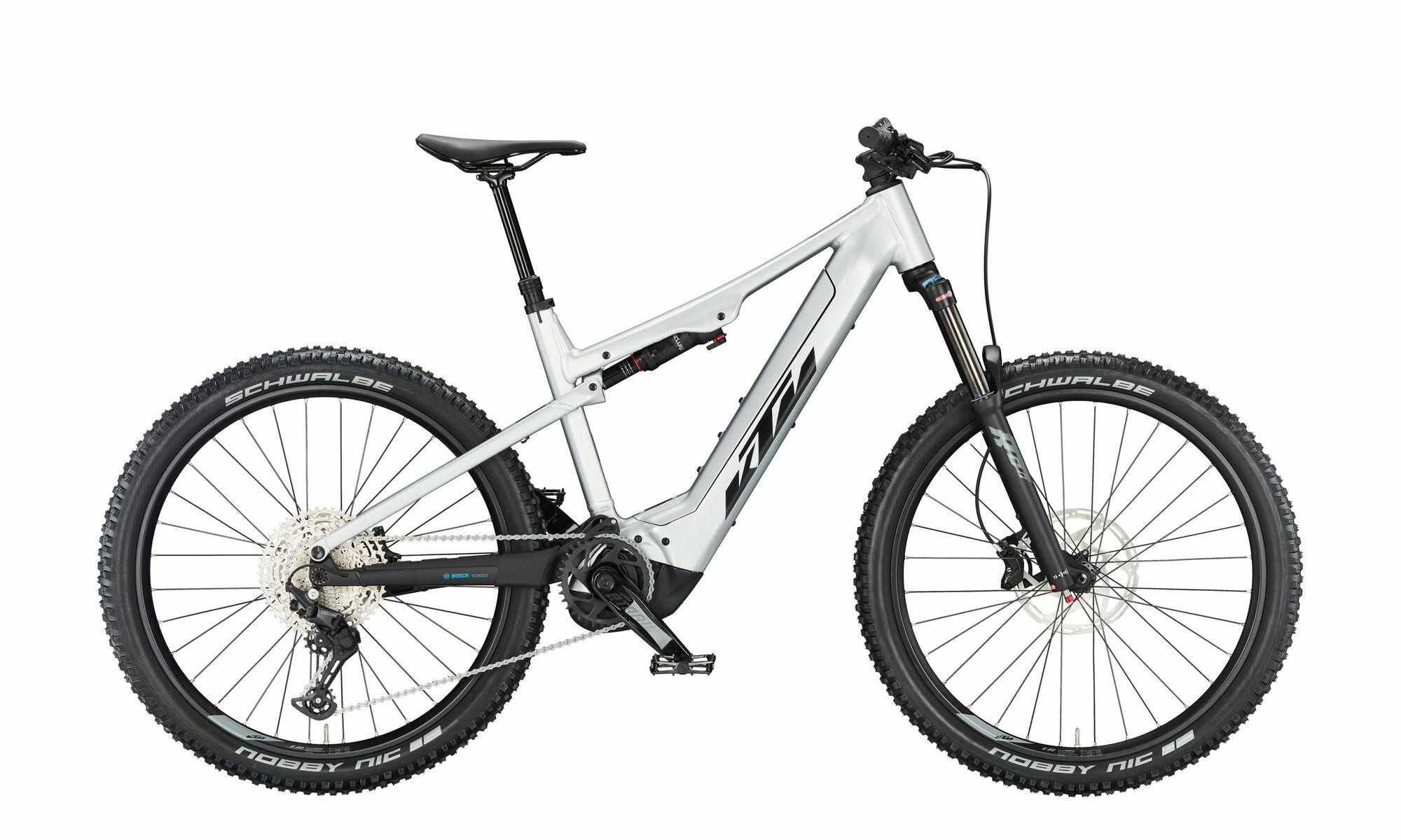 KTM MACINA LYCAN 772 starlight silver (black+blue) 2023 27,5"; 750 Wh Diamant