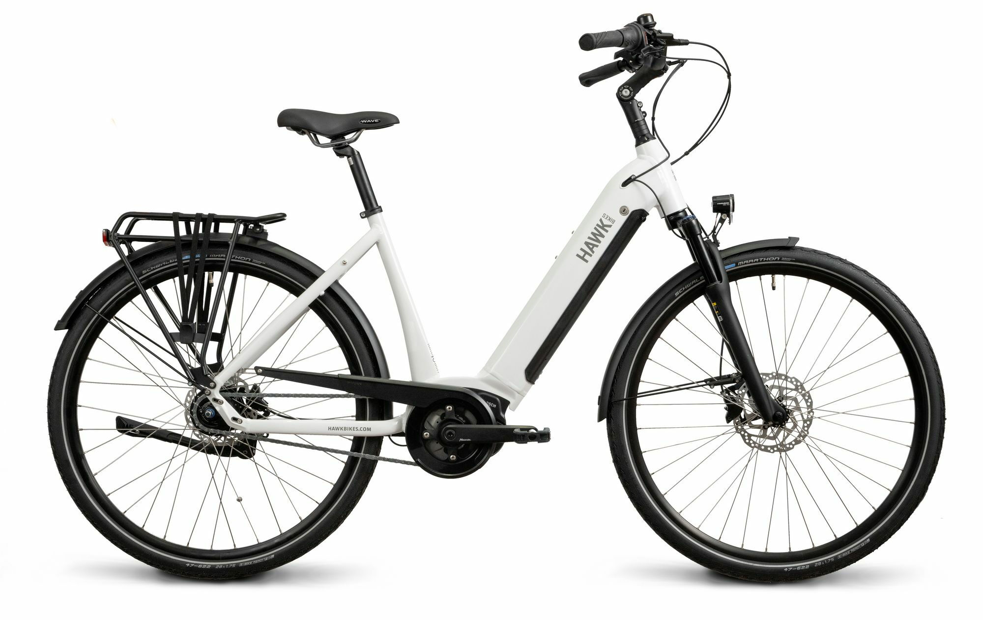Hawk E-City Wave 400 Weiß 2023 28"; 400 Wh Wave