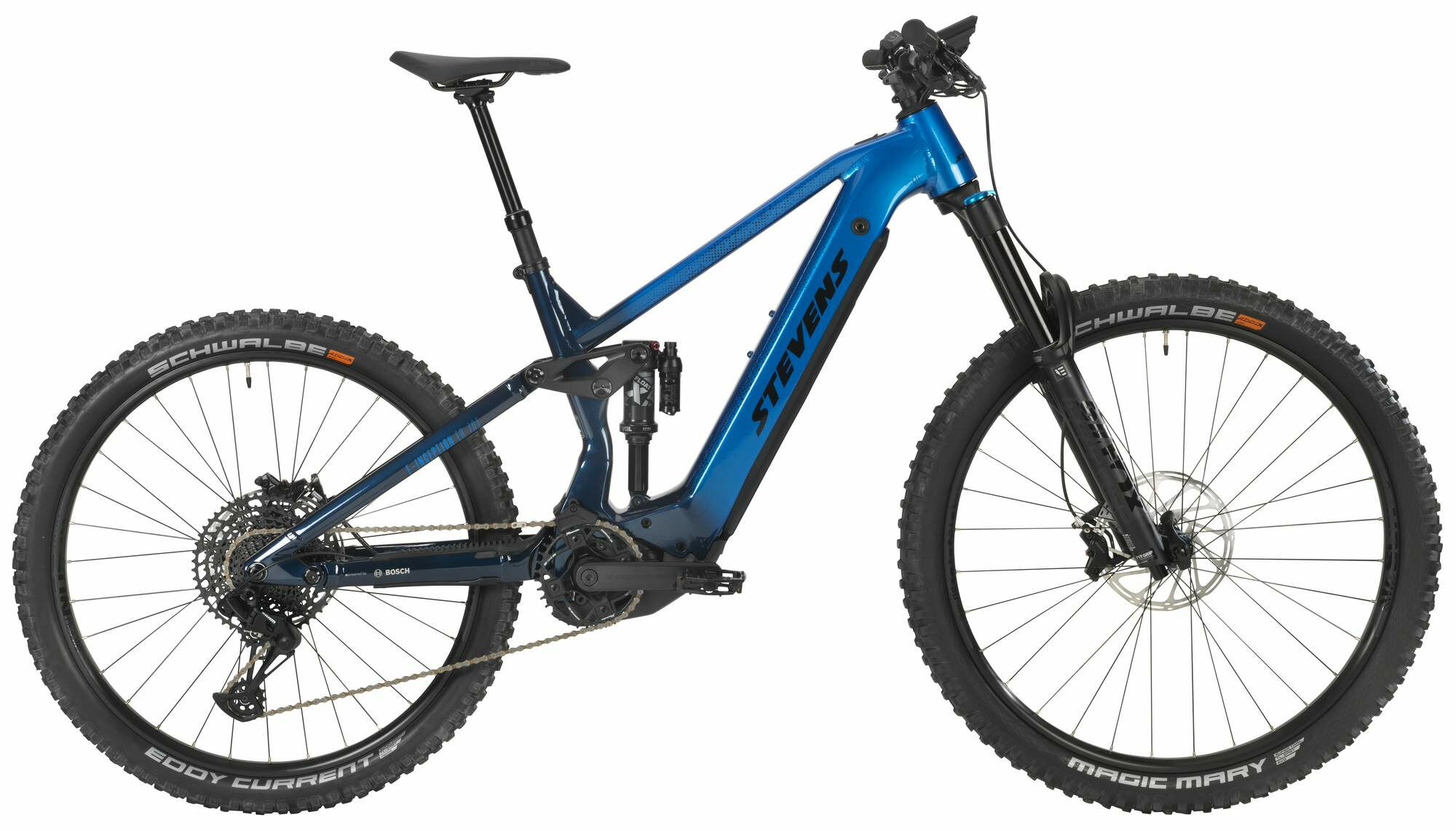 Stevens E-Inception ED 7.6.1 GTF Metallic Blue 2023 29";/27,5"; 625 Wh Diamant