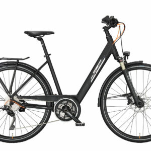 KTM LIFE 1964 black matt (chrome+chrome orange glossy) 2023 28"; Wave