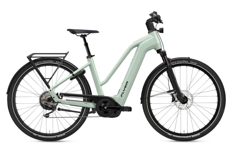 Flyer Gotour 7.10 Frosty Sage Gloss 2023 28"; 750 Wh Trapez