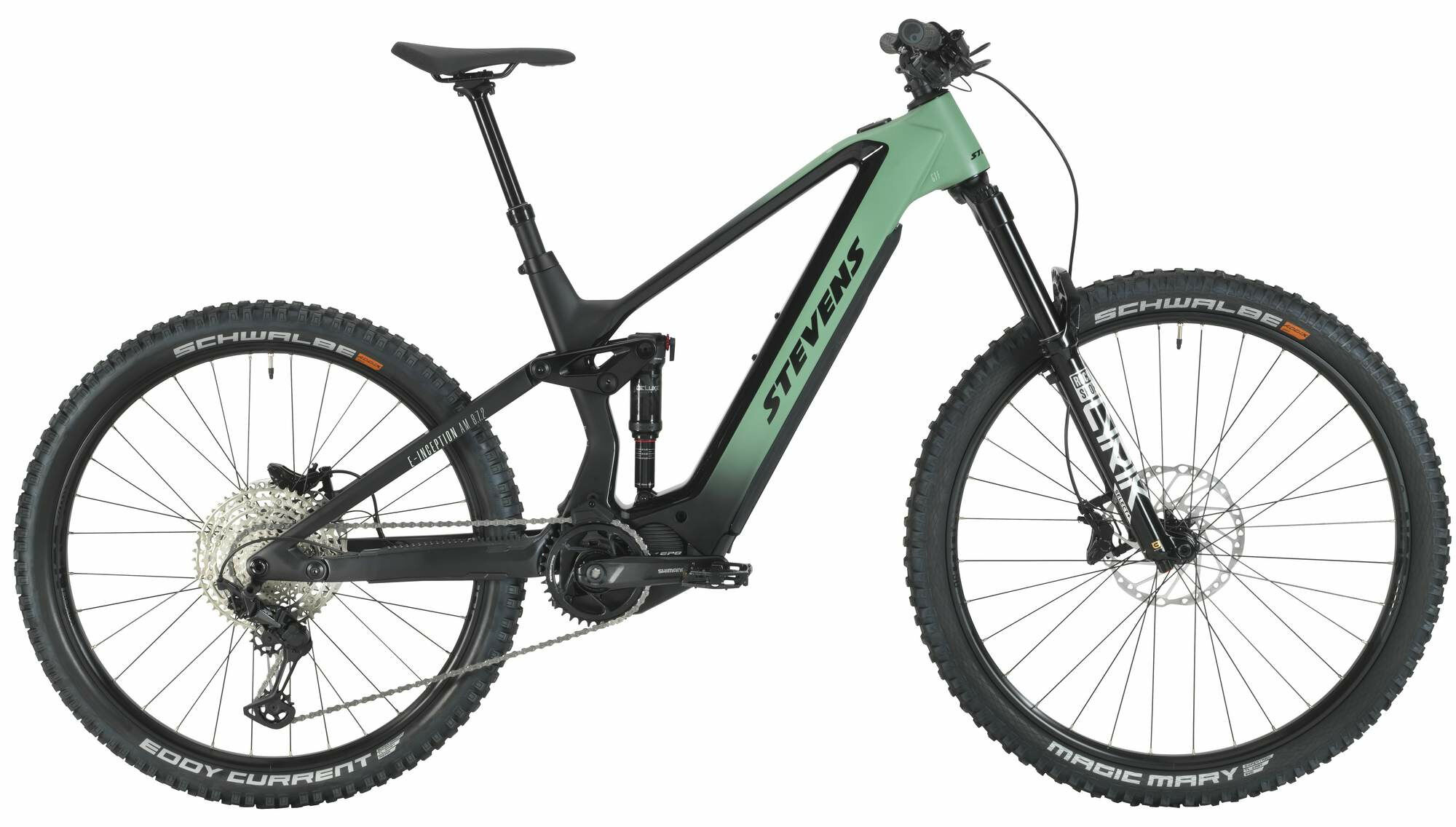 Stevens E-Inception AM 8.7.2 GTF Geyser Green 2022 29";/27,5"; 726 Wh Diamant