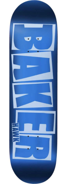 Baker Skateboard Deck Brand Logo Blue Foil 8.5''