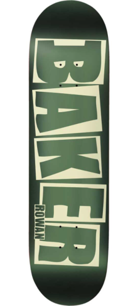 Baker Skateboard Deck Brand Logo Green Foil 8.0''
