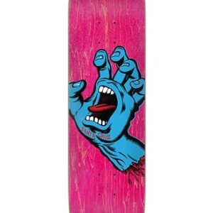 Santa Cruz Skateboard Deck Screaming Hand pink 7.8''