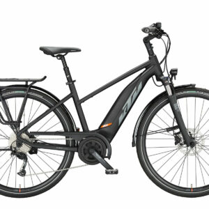 KTM MACINA FUN A510 black matt (grey+orange) 2023 28"; 500 Wh Trapez