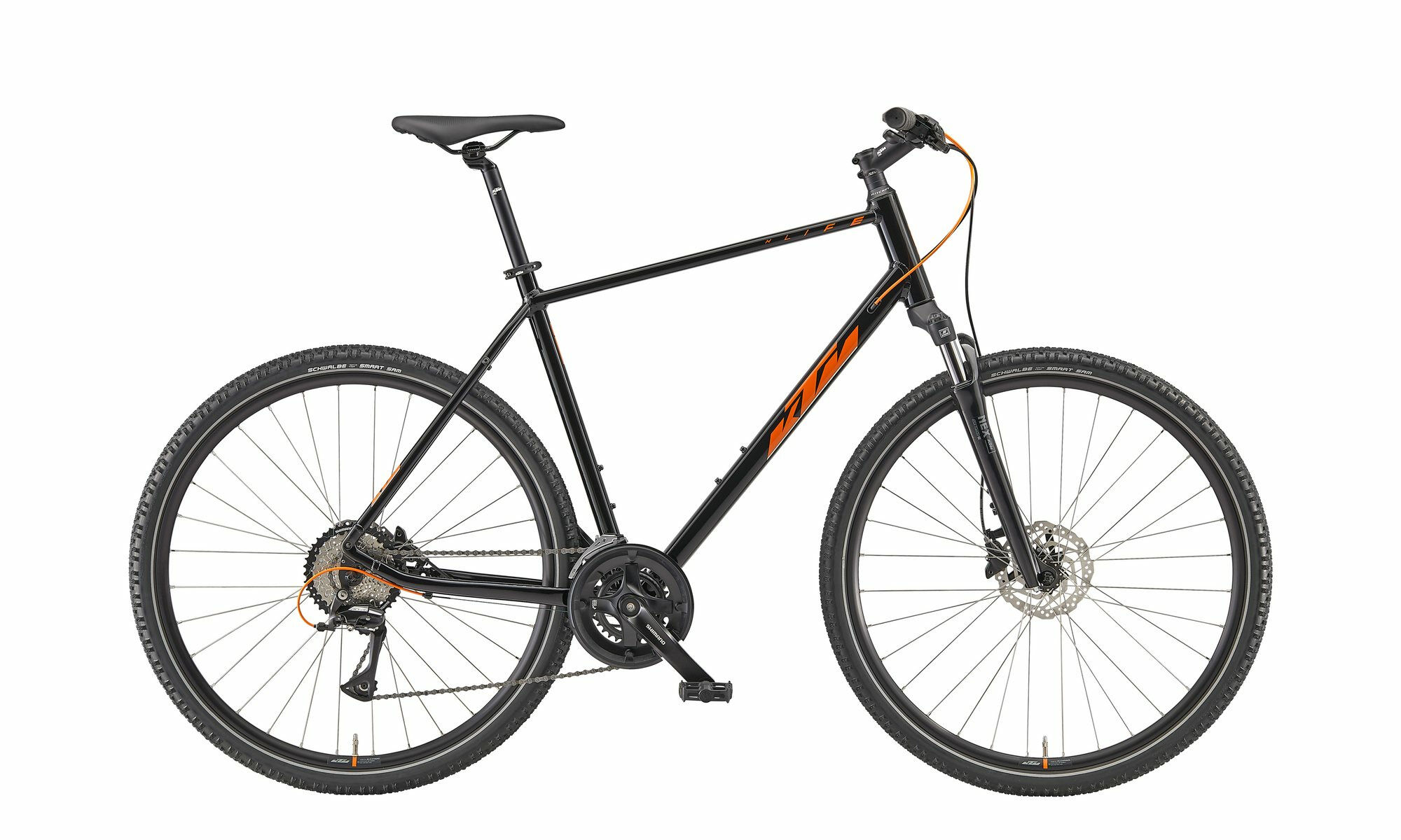 KTM X-LIFE TRACK black (orange+silver) 2023 28"; Diamant