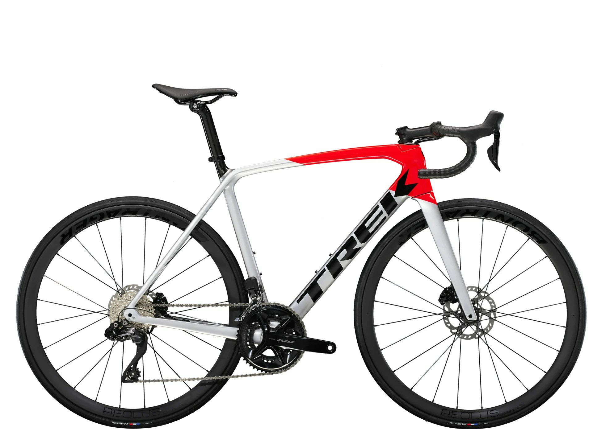 Trek Émonda SL 6 Pro Di2 Quicksilver/Radioactive Red 2023 28"; Diamant